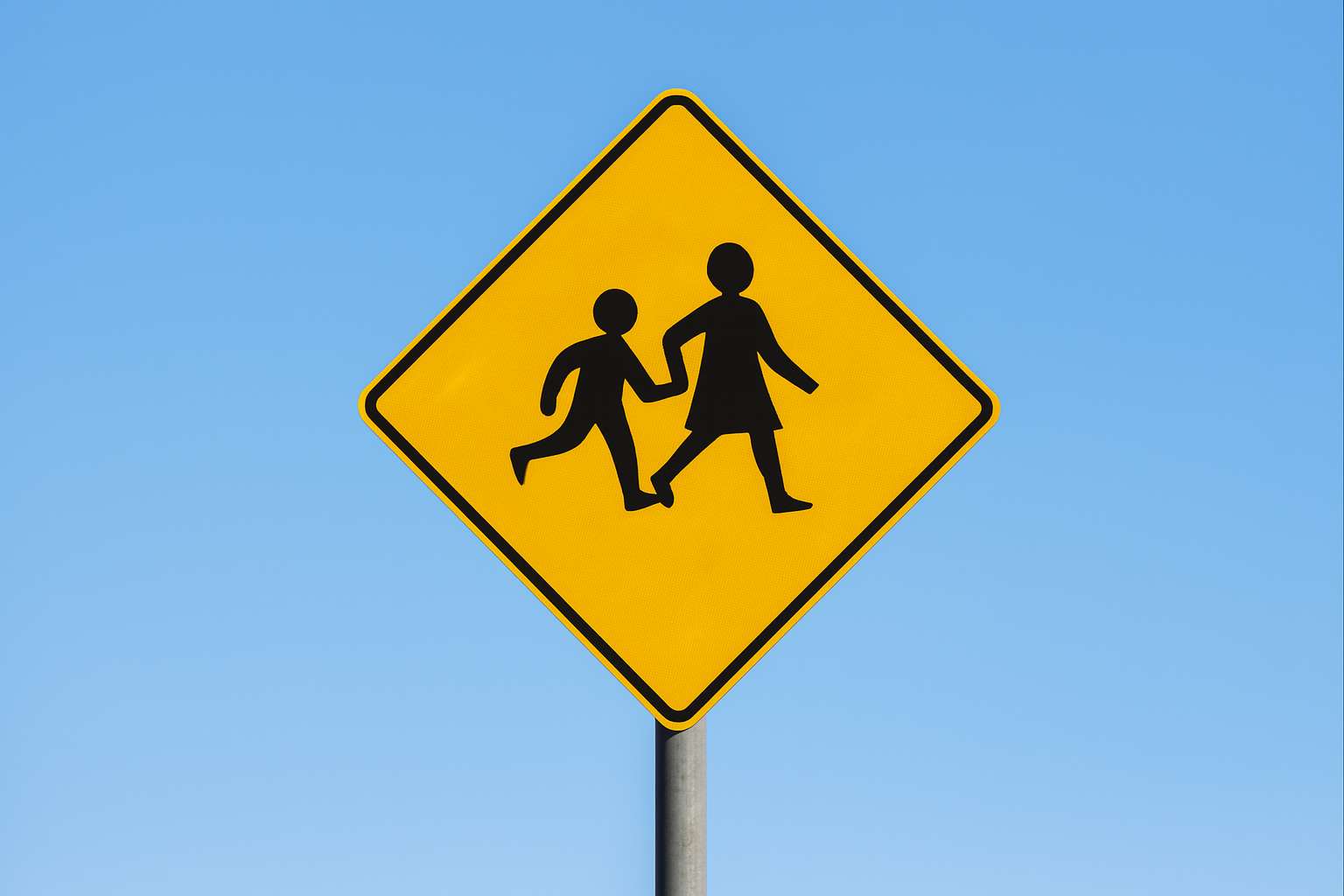 Practice driving test - sign