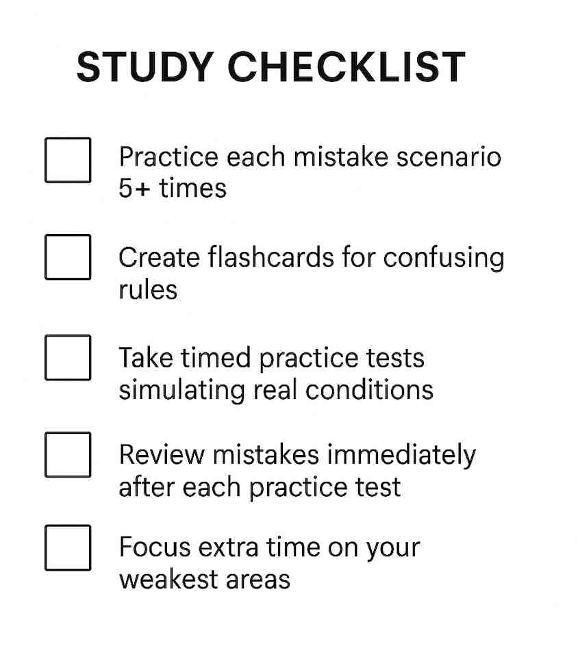 NZ Learners Licence test mistakes